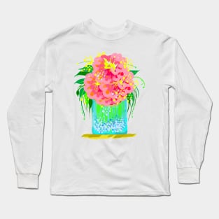 Peony and Vase Long Sleeve T-Shirt